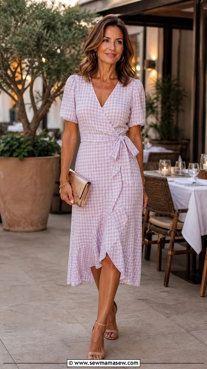 Denim Midi Skirt and Oversized Button Down Outfit - 40 Summer outfit ideas for women over 40 2026