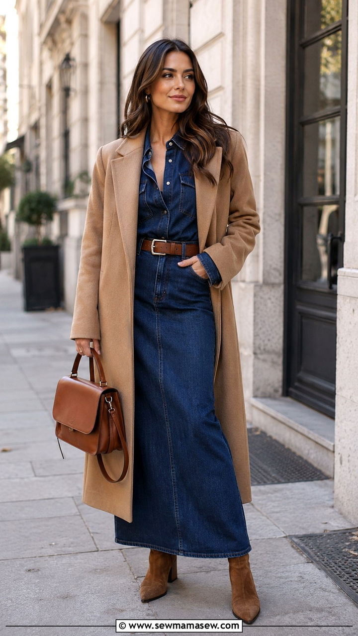 Denim On Denim Fall Transition Outfit - 20 summer to fall outfits Pinterest