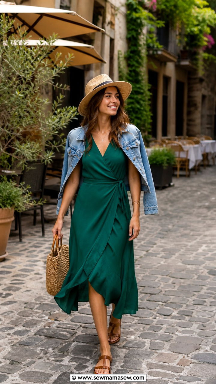 Denim Overalls Travel Outfit - 40 what to wear for travel