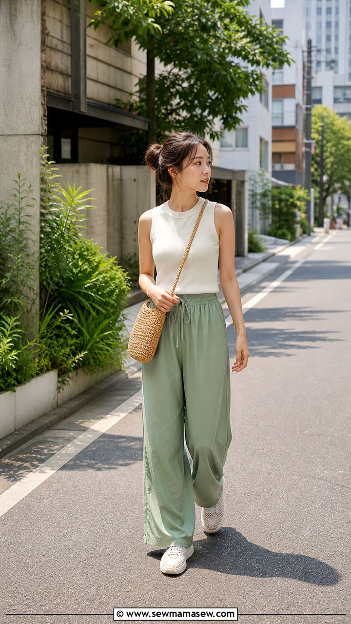 Denim jacket and floral dress for transitional spring days - 40 What to wear in Tokyo