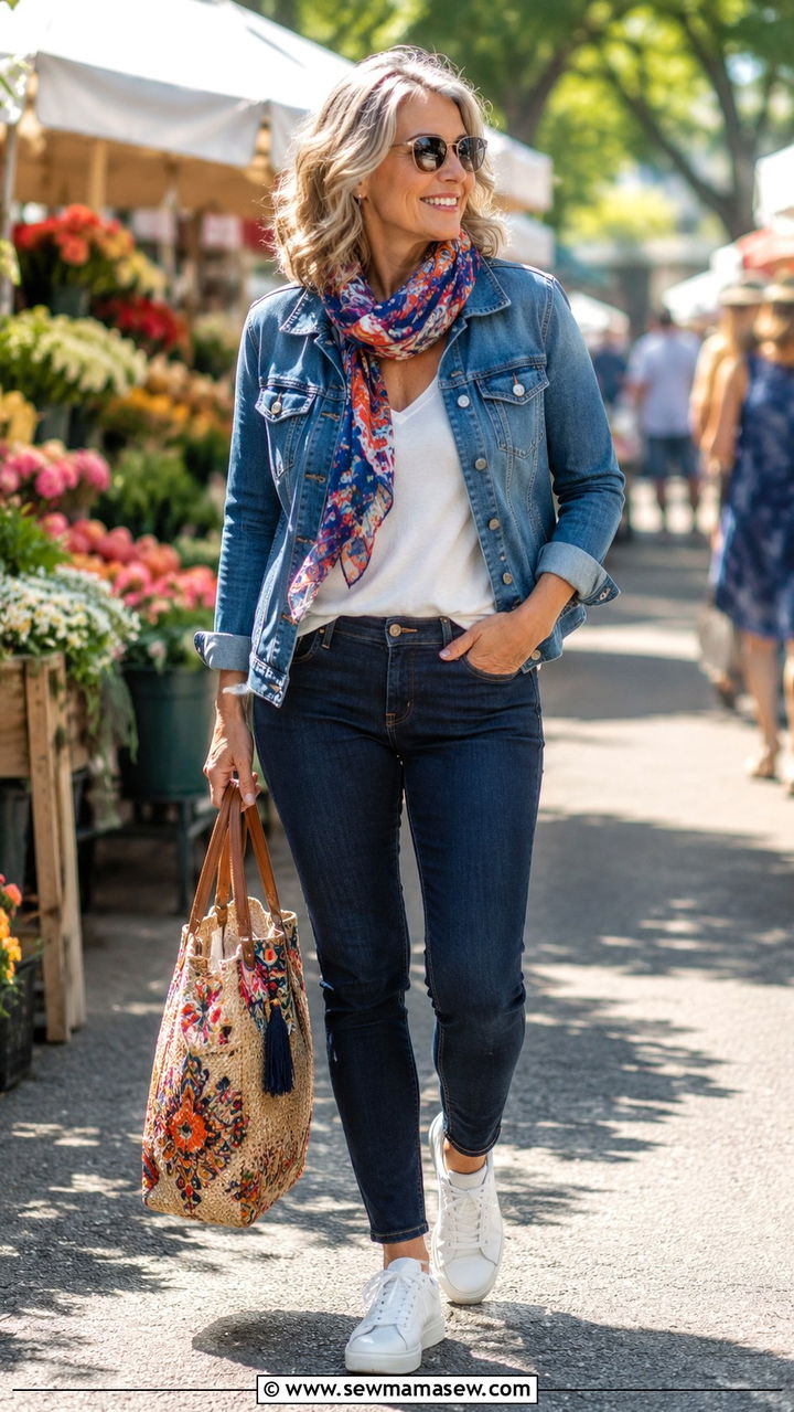 Denim jacket with skinny jeans over 50 - 20 How to style skinny jeans over 50