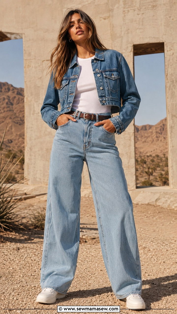 Denim on Denim Double Denim Outfit - 25 Photoshoot outfit ideas
