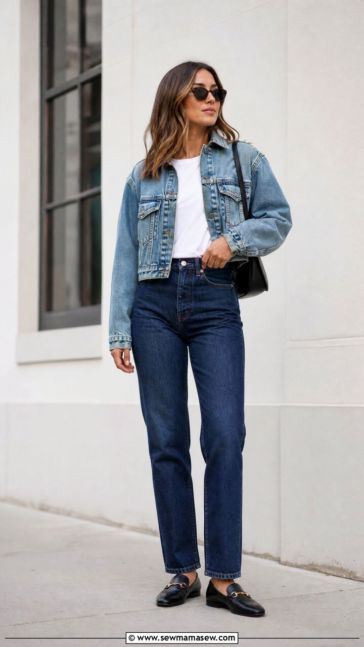 Denim on Denim Outfit - 25 jeans outfits inspo