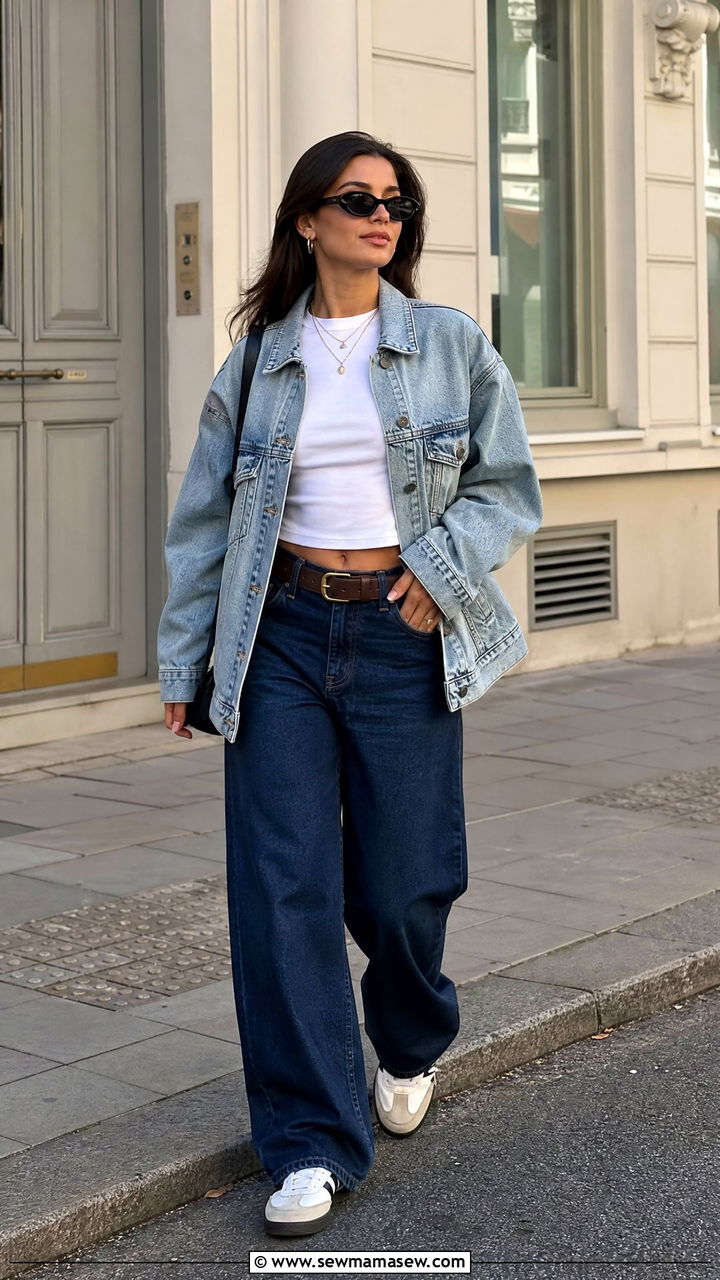 Denim on Denim Outfit - 30 casual streetwear outfits