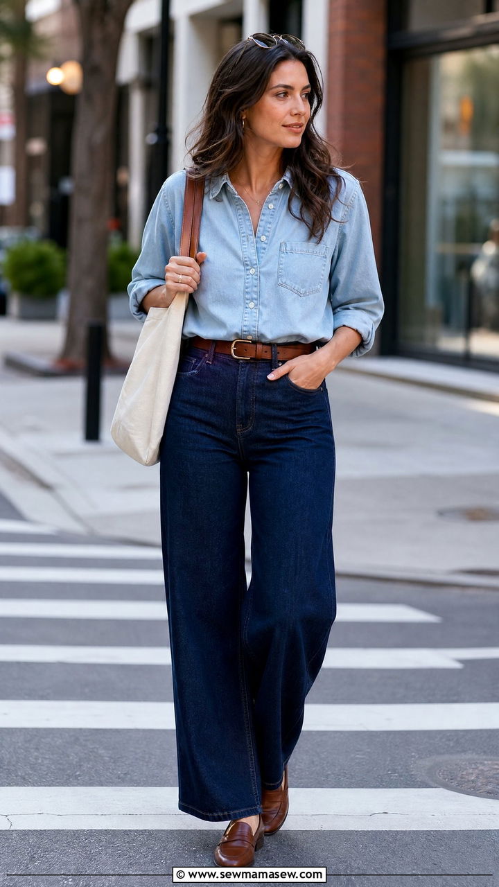 Denim on denim outfit NYC - 40 What to wear in New York