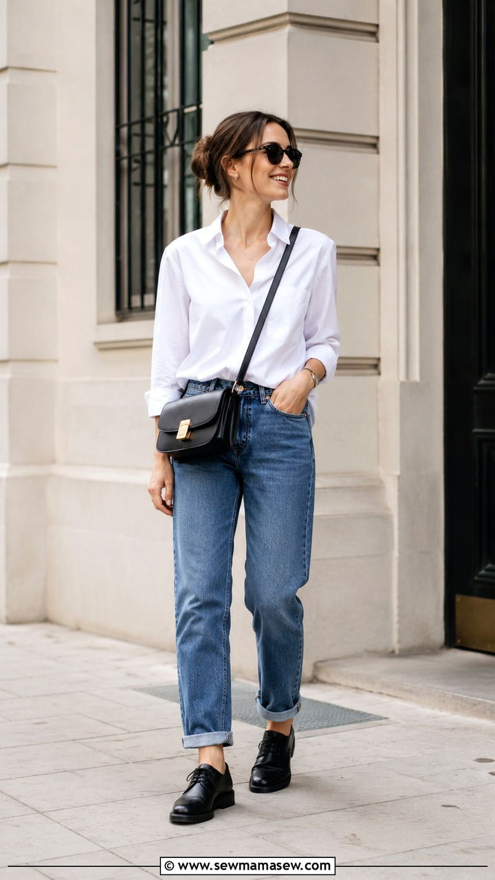 Derby Shoes With Jeans Outfit - 25 2026 fashion trends women casual