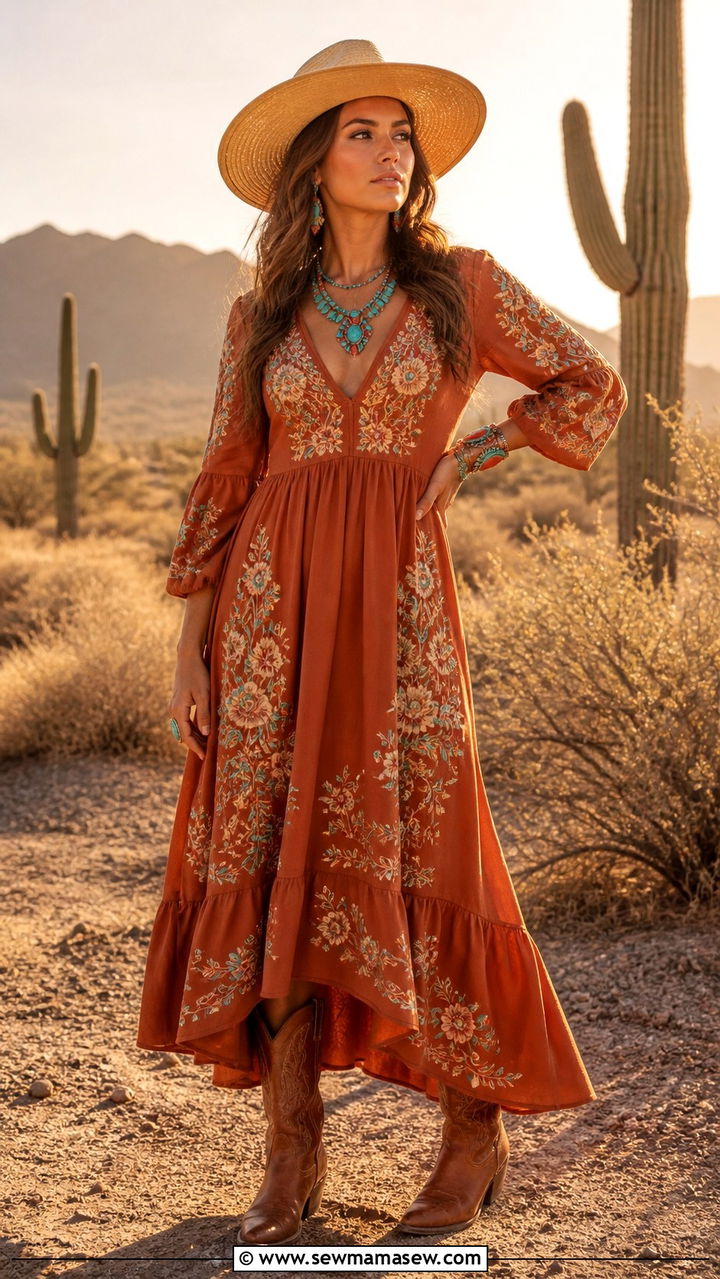 Desert Flower Inspired Cowgirl Outfit - 40 Beyonce Cowboy Carter outfit ideas