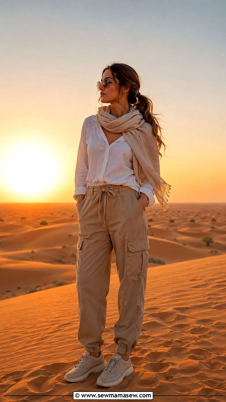 Desert Safari Outfit Cargo Pants Dubai - 30 Dubai outfit ideas modest