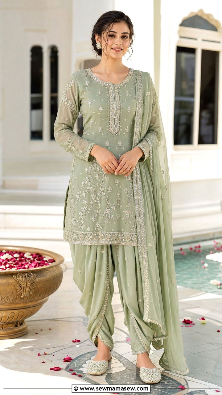 Dhoti Salwar Suit Set - 25 Eid matching set outfit ideas