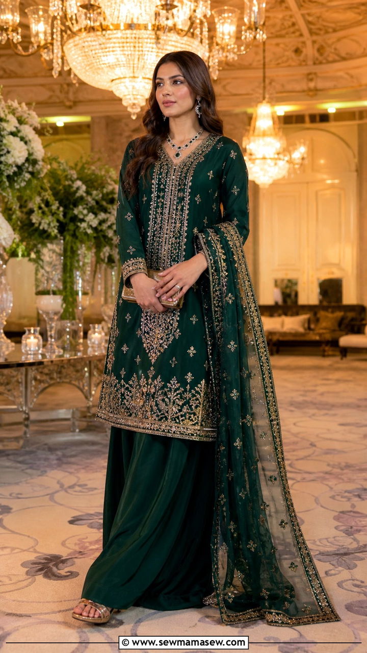 Digital Printed Palazzo Suit - 20 Faisalabad outfit ideas