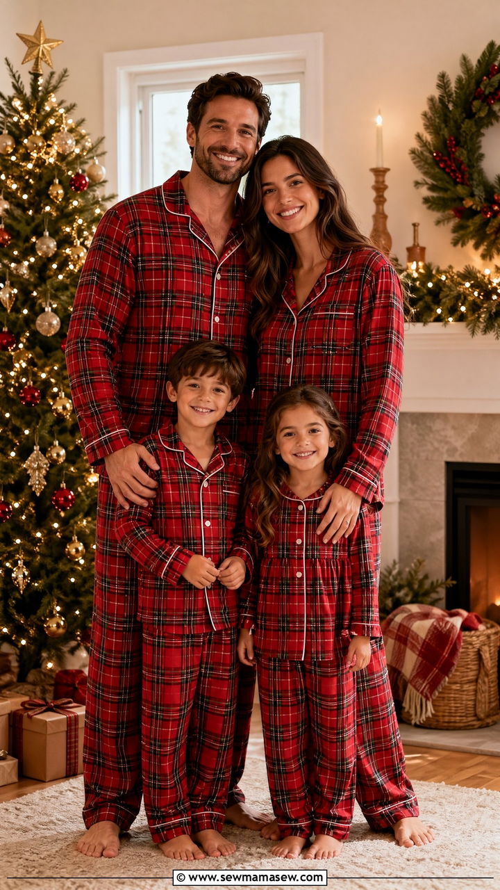 Disney Family Christmas Matching Pajamas - 35 Disney outfit ideas for family