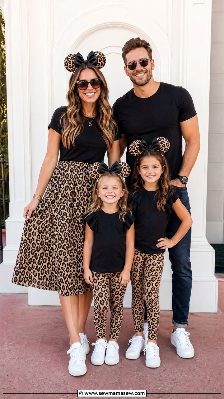 Disney Leopard Print Family Outfits - 35 Disney outfit ideas for family