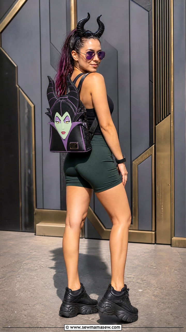 Disney Villain Inspired Outfit with Dark Colors - 30 Disney World outfit ideas summer