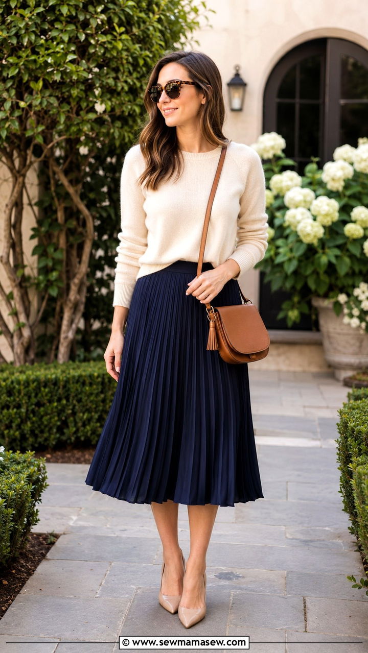 Double Breasted Blazer Dress With Tortoise Sunglasses - 25 Old money outfit ideas with tortoise sunglasses