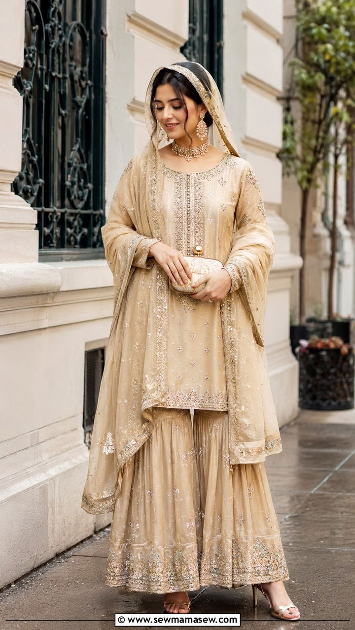 Double Dupatta Nikkah Outfit - 20 Modest outfit ideas for Nikkah