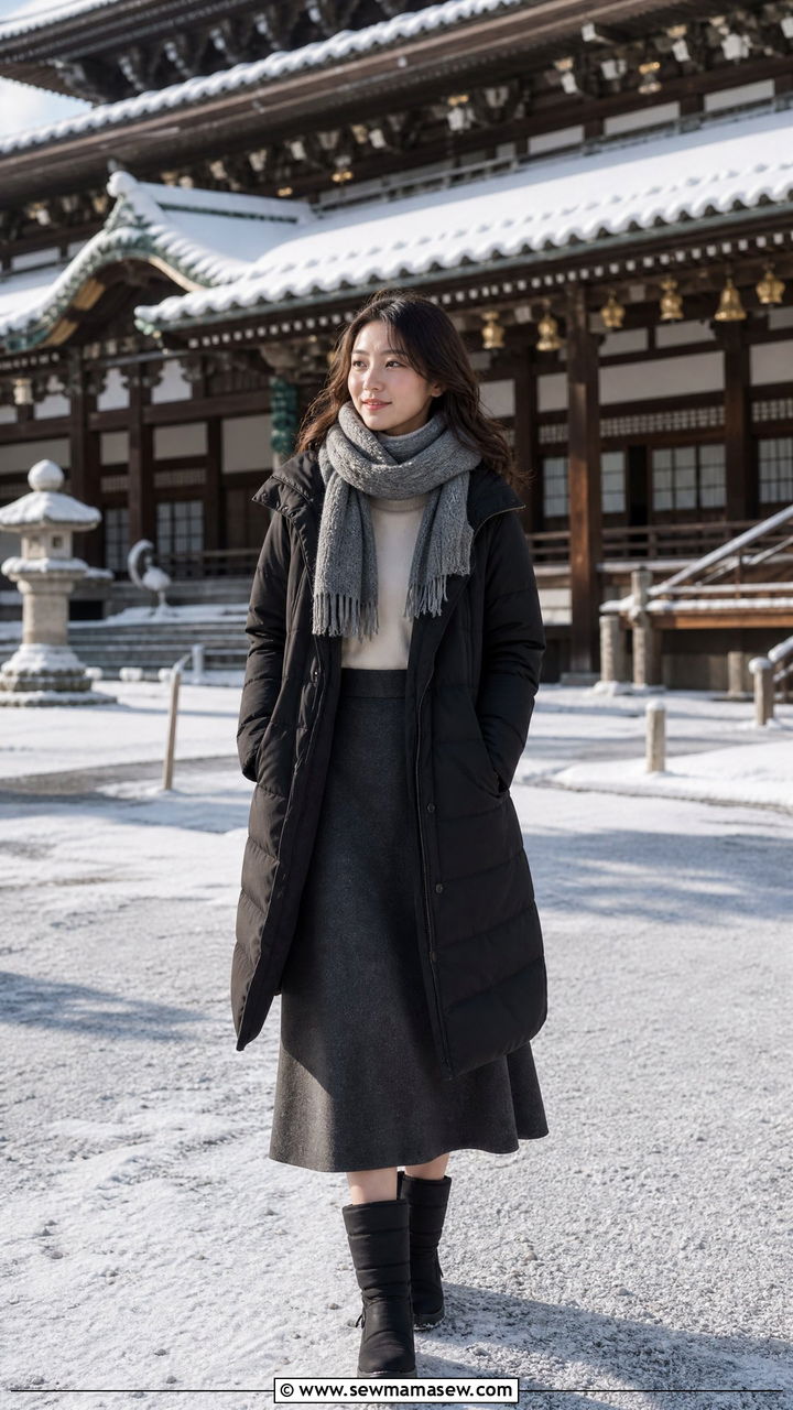 Down jacket outfit Kyoto winter - 40 What to wear in Kyoto