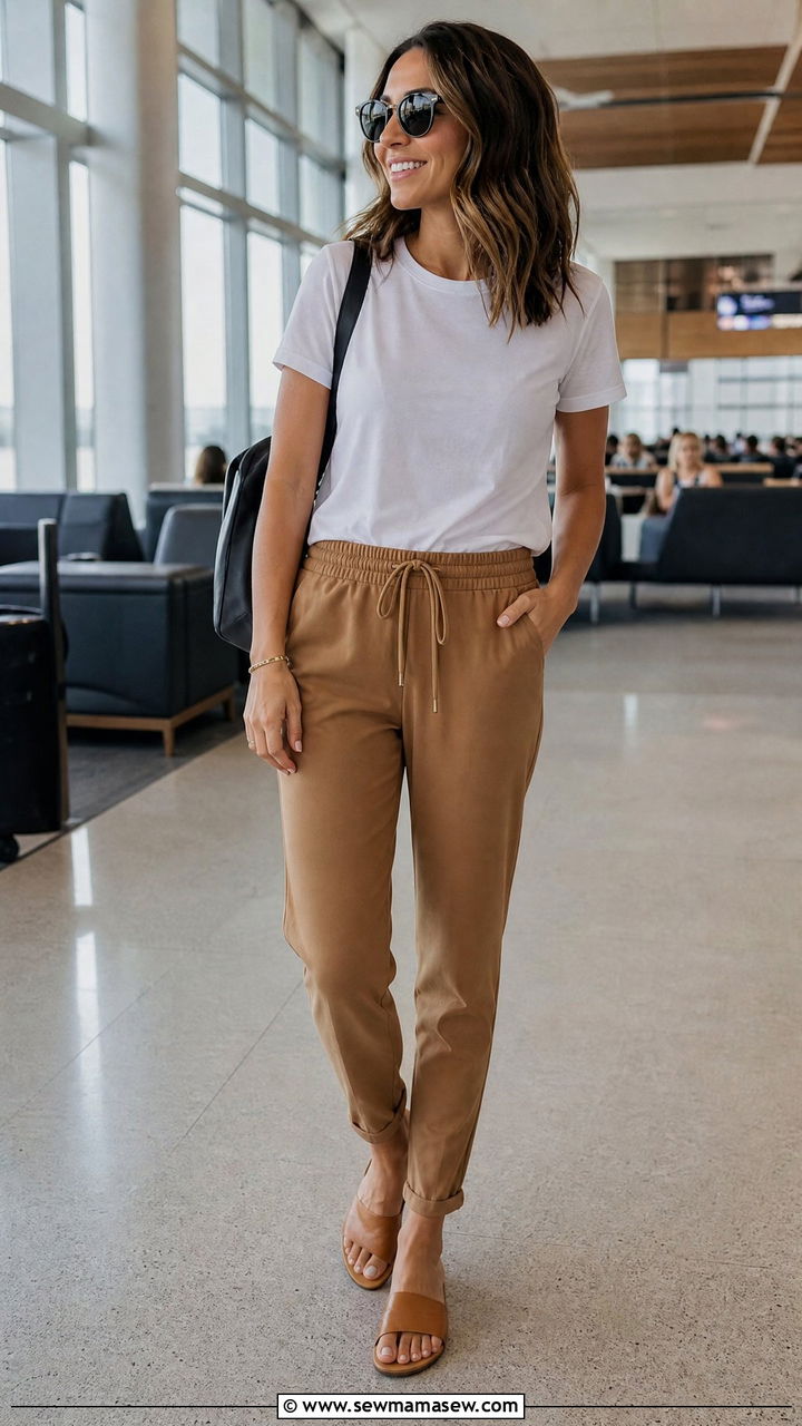 Drawstring pants summer casual outfit - 35 hot weather outfits casual
