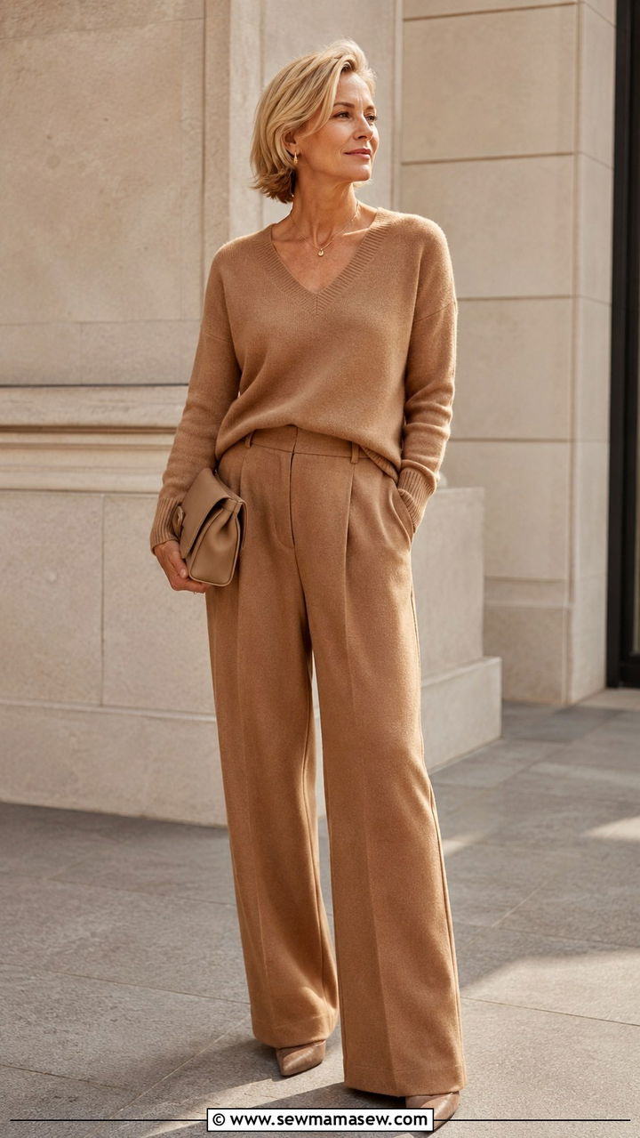 Drop Waist Dress With Sneakers - 25 Outfit ideas for apple shape over 40