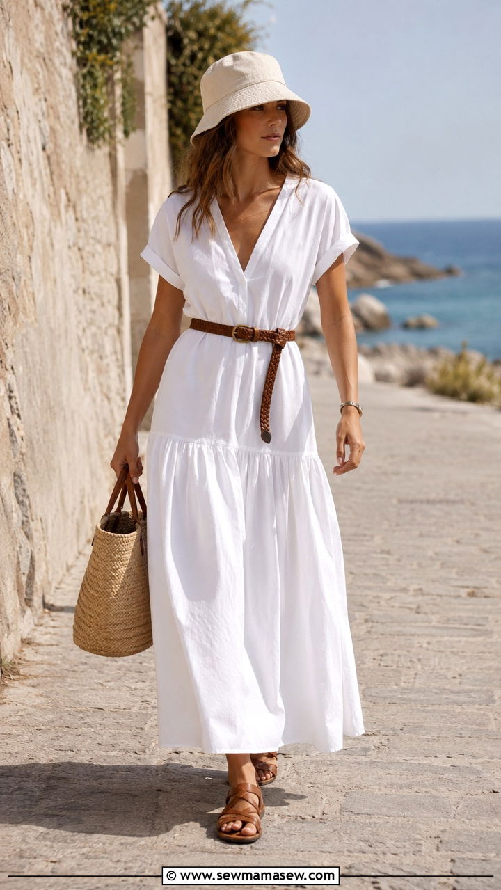 Drop Waist Maxi Dress Outfit - 25 2026 outfits for women