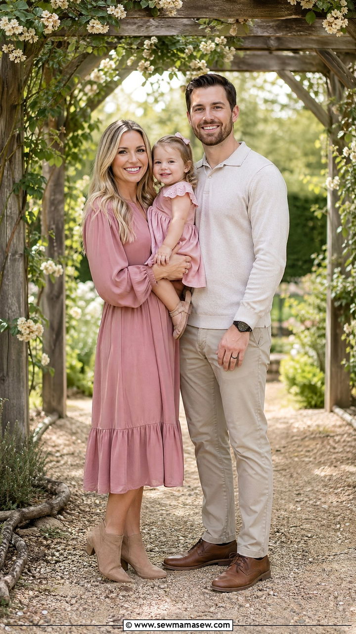 Dusty Rose Family Photo Outfits - 35 family photo outfits