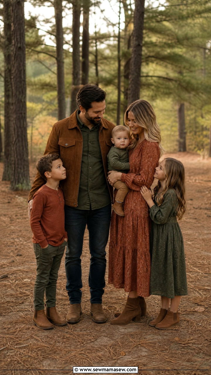 Earth Tone Family Picture Outfits - 30 classy family photo outfits
