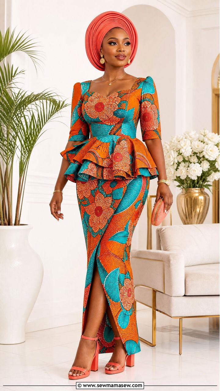 Eid al Adha Ankara two piece set - 30 Eid al Adha outfit ideas