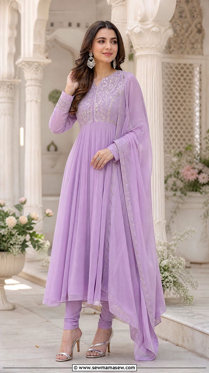 Eid al Adha anarkali suit - 30 Eid al Adha outfit ideas