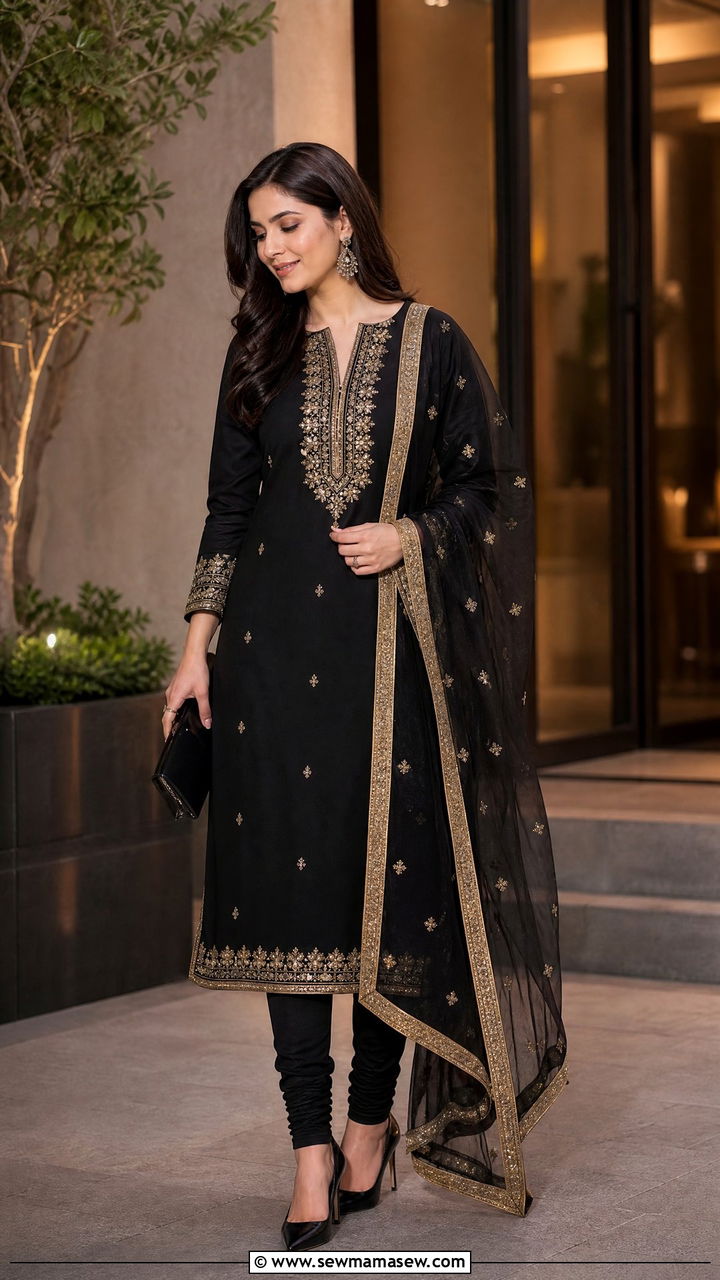 Eid al Adha churidar kurta set - 30 Eid al Adha outfit ideas
