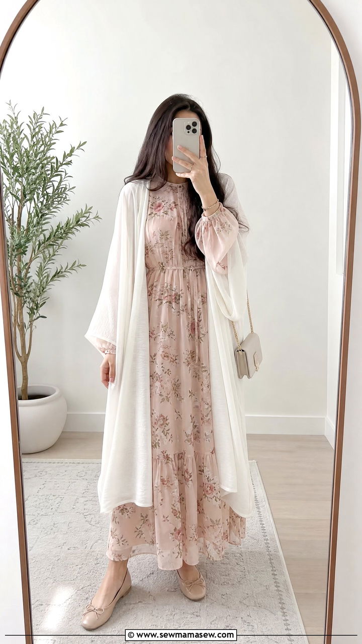 Eid al Adha floral maxi dress - 30 Eid al Adha outfit ideas