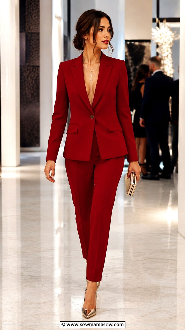 Elegant Monochrome Pantsuit for Gala - 20 Charity gala outfit ideas