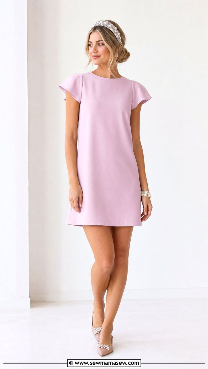 Embellished Headband With Simple Shift Dress - 25 spring jazz age outfit ideas