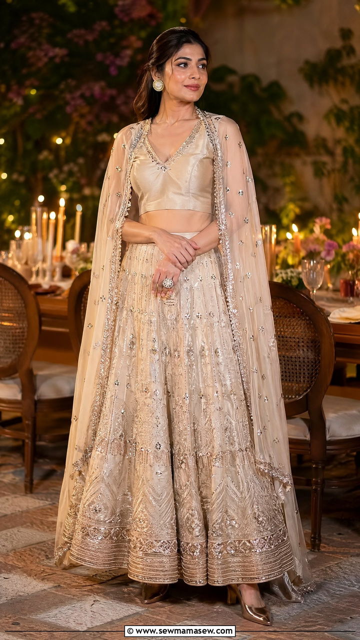 Embroidered Lehenga For Diwali - 35 Diwali outfit ideas