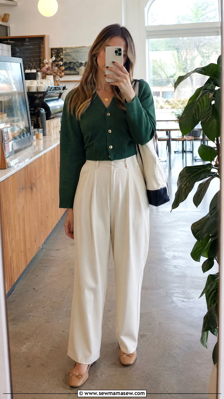 Emerald Green Cardigan Outfit - 35 Emerald green outfit ideas