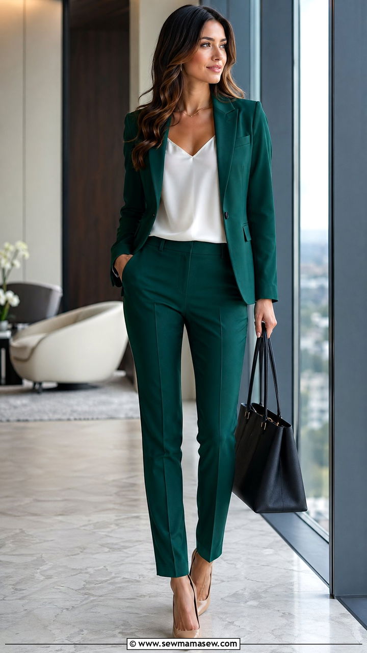 Emerald Green Suit Outfit - 35 Emerald green outfit ideas
