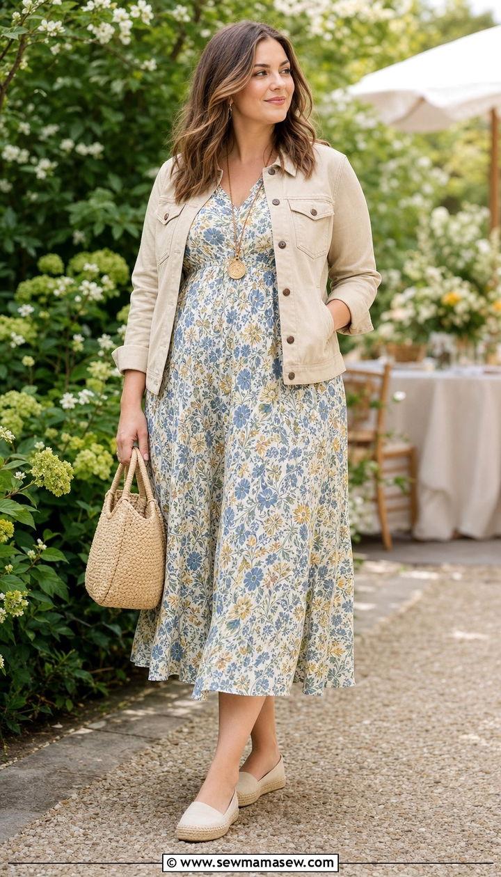 Empire Waist Dress And Cropped Jacket Pear Body Spring - 25 spring outfits for pear shaped body
