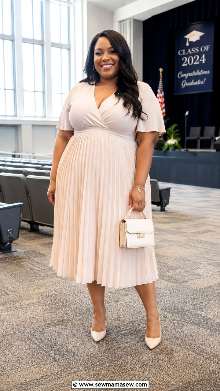 Empire Waist Graduation Dress Plus Size Outfit - 30 Graduation outfit ideas for plus size