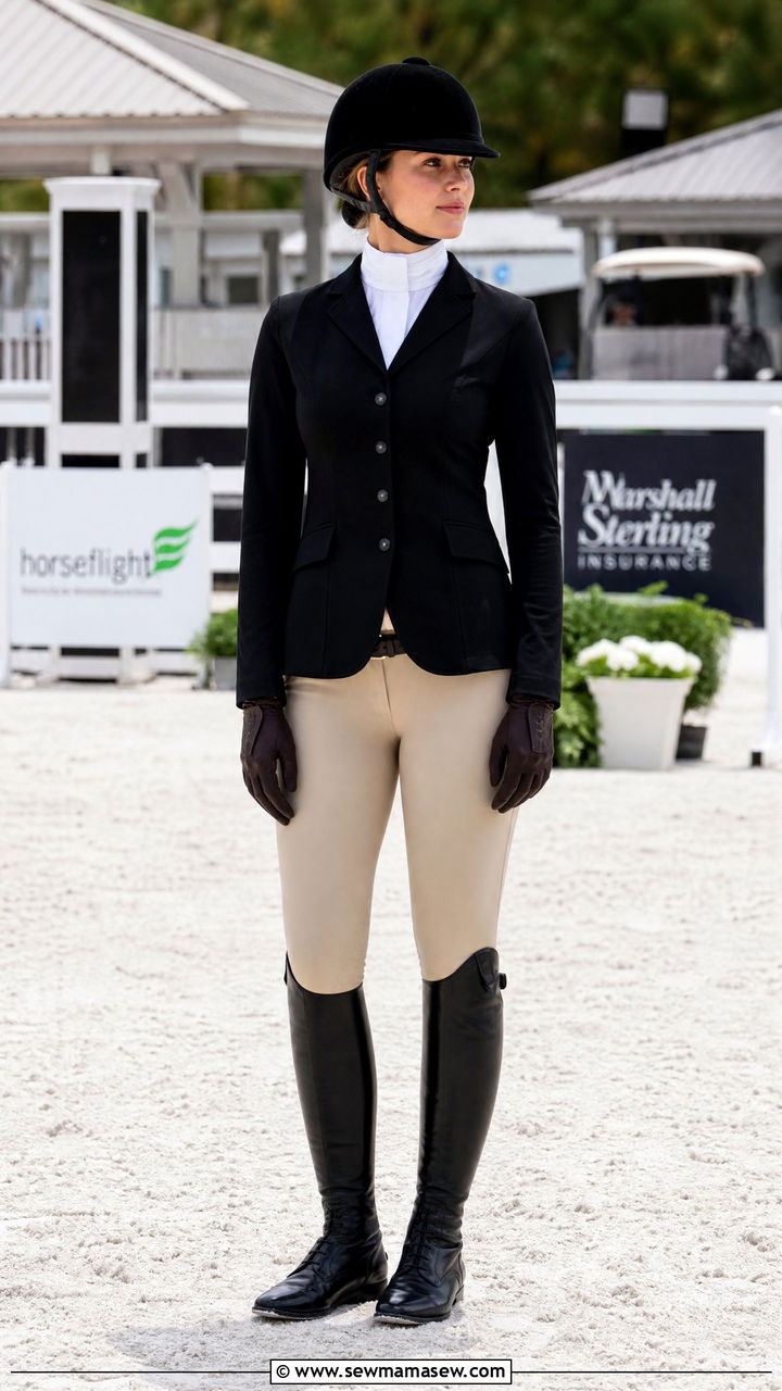Equestrian outfit with riding jacket and breeches - 30 Equestrian outfit ideas