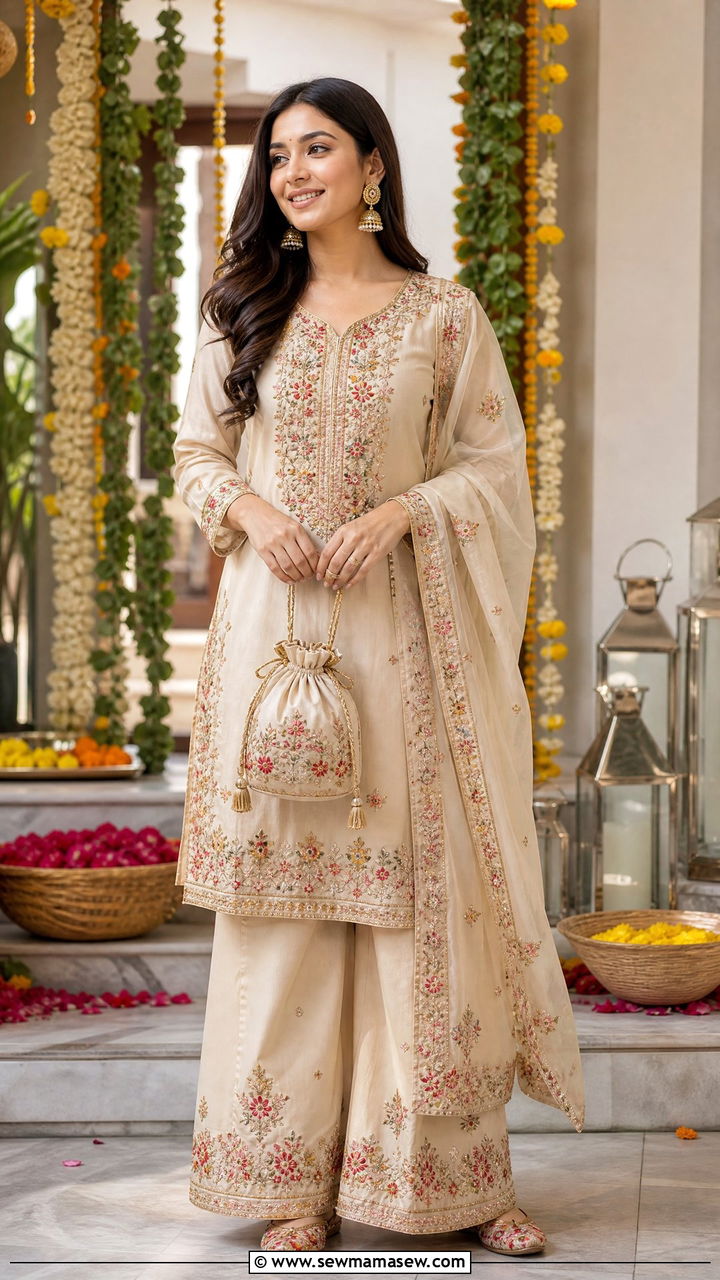 Ethnic Co Ord Set Party With Juttis - 30 Coord set outfit ideas for party