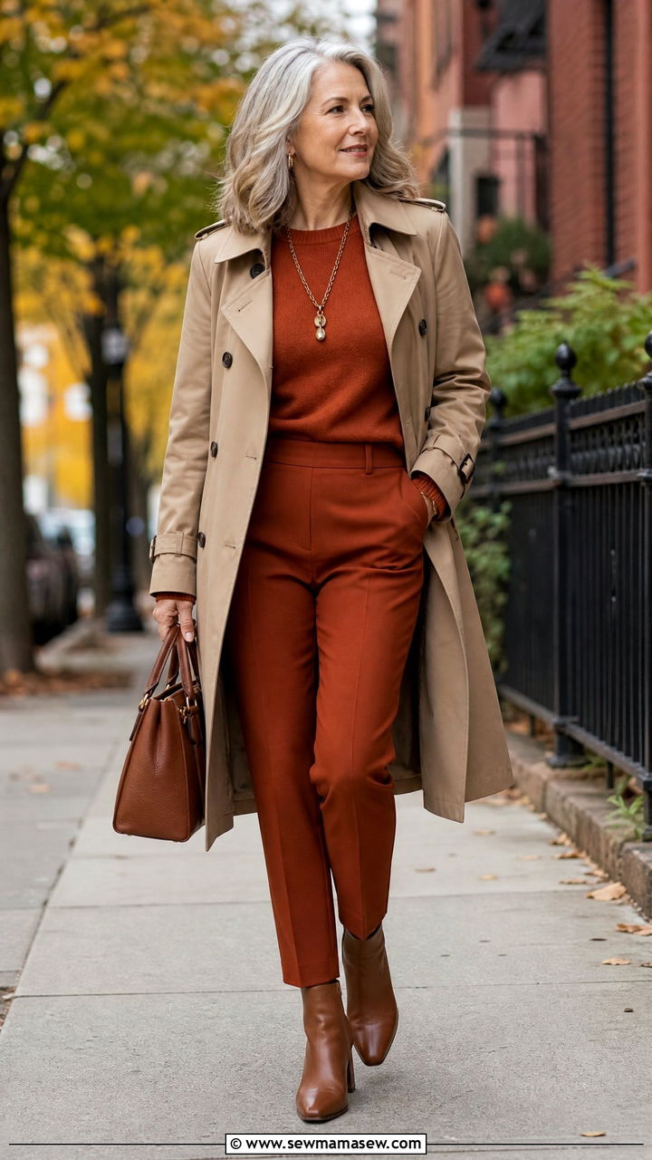 Fall matching set for women over 50 - 30 Matching set outfit ideas for women over 50