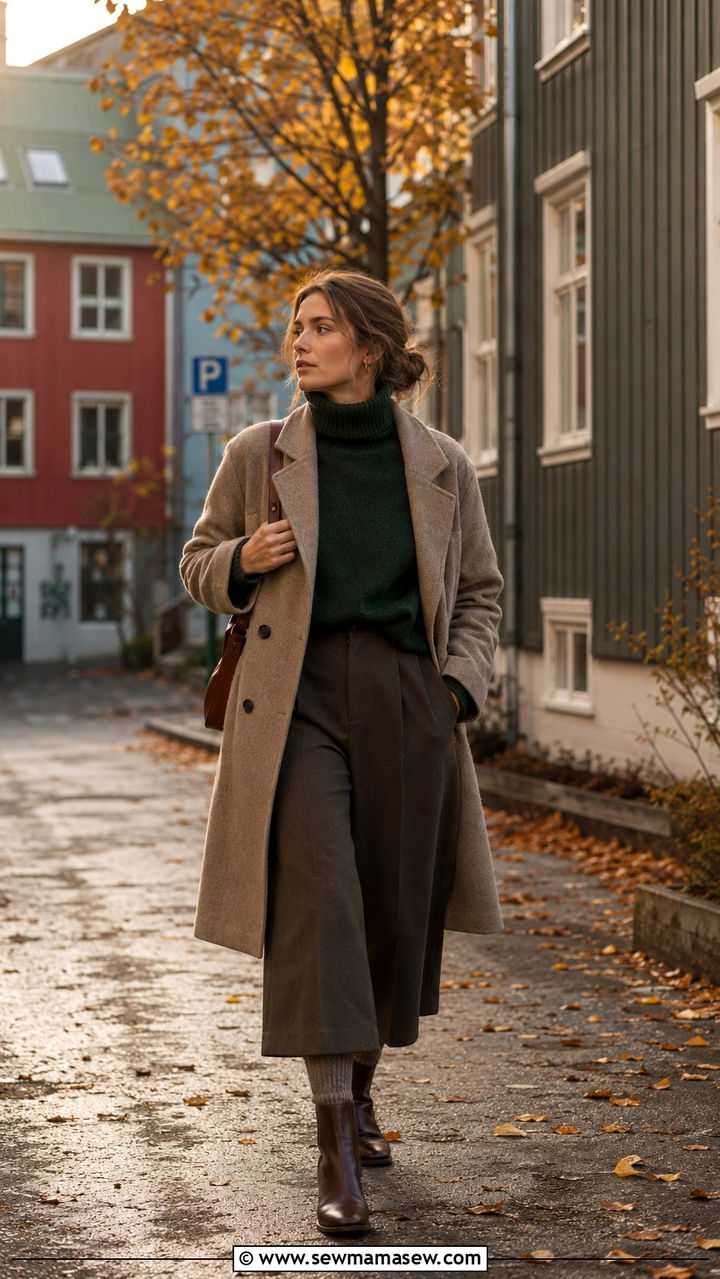Fall transitional outfit Reykjavik wool turtleneck layers - 25 Reykjavik outfit ideas