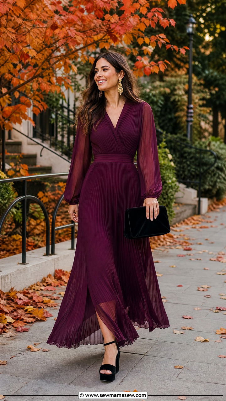 Fall wedding maxi dress for guest - 35 Maxi dress for wedding guest outfit ideas