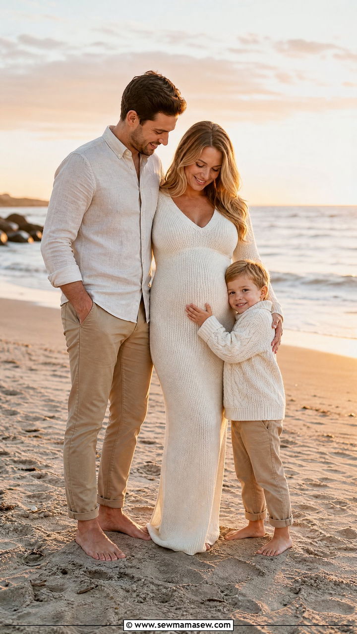 Family Coordinated Maternity Photo Outfits - 25 Maternity photo outfit ideas 2026