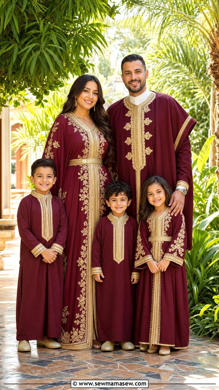 Family Coordinated Moroccan Eid Outfits - 25 Eid outfit ideas Moroccan