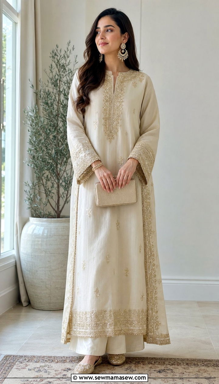 Farshi Shirt with Culottes - 25 Eid al Fitr outfit ideas 2026