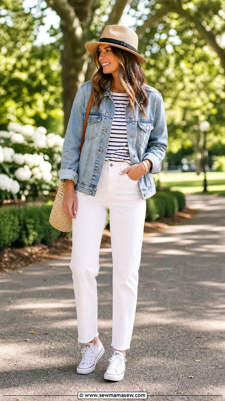 Fedora With a Denim Jacket - 30 Fedora outfit ideas