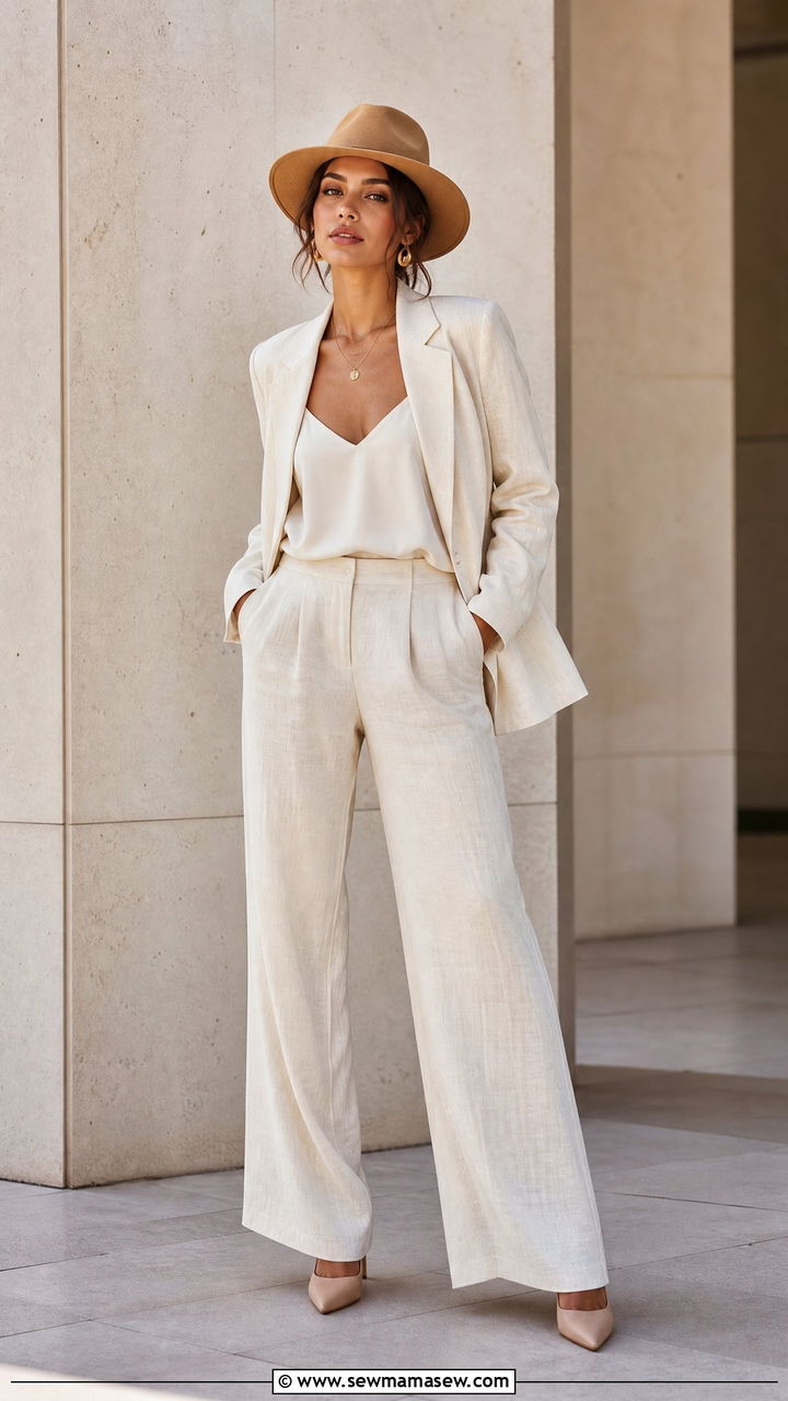 Fedora With a Matching Suit Set - 30 Fedora outfit ideas