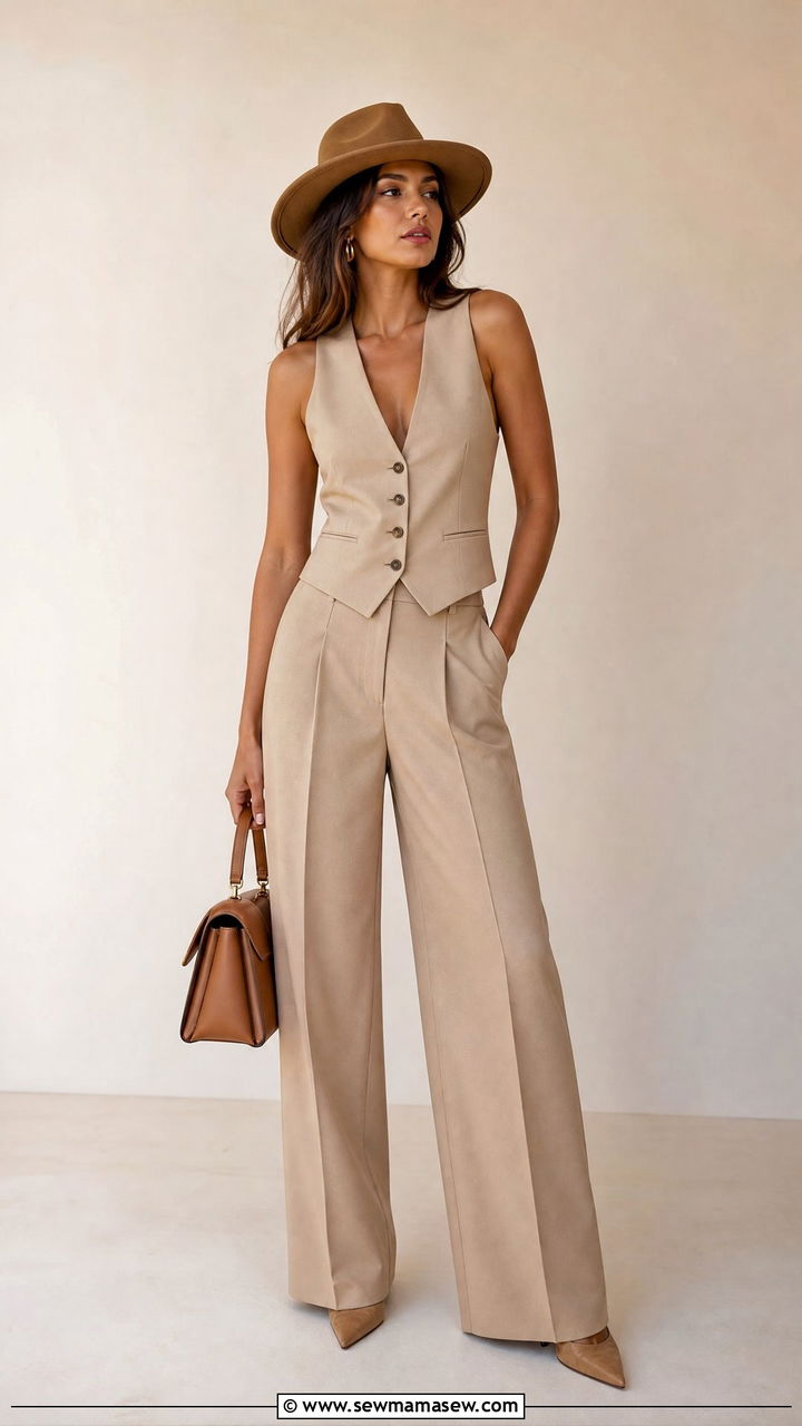 Fedora With a Tailored Vest and Trousers - 30 Fedora outfit ideas