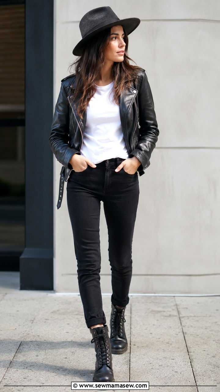 Fedora with leather jacket look - 30 How to style a fedora