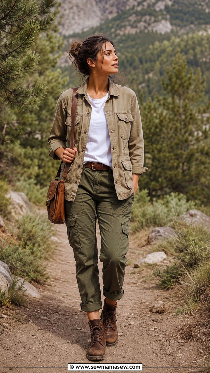 Field Jacket With Utility Pants Outfit - 25 PhD student outfit ideas