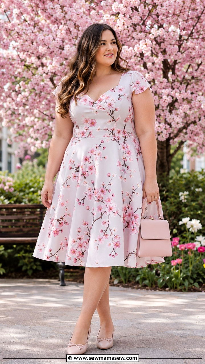 Fit And Flare Dress Outfit Plus Size - 30 Spring outfits for curvy women